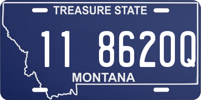 MT license plate 118620Q