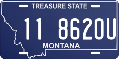 MT license plate 118620U