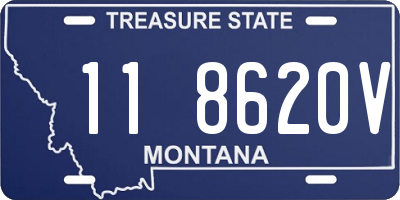 MT license plate 118620V