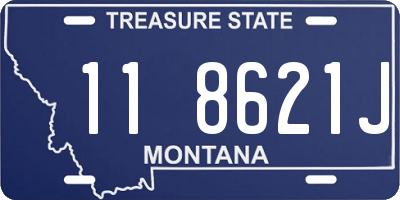 MT license plate 118621J