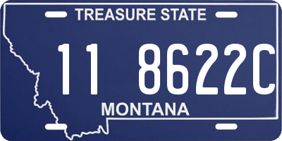 MT license plate 118622C