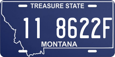 MT license plate 118622F