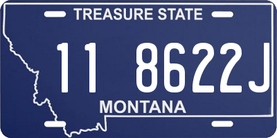 MT license plate 118622J