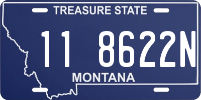 MT license plate 118622N