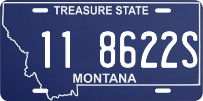 MT license plate 118622S