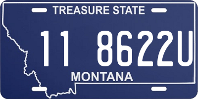 MT license plate 118622U