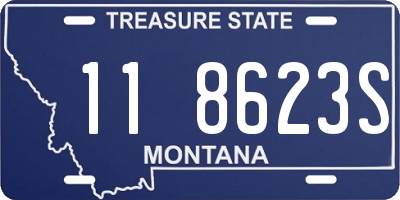 MT license plate 118623S