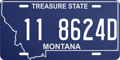 MT license plate 118624D