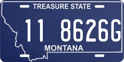 MT license plate 118626G