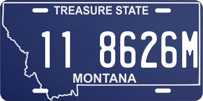 MT license plate 118626M