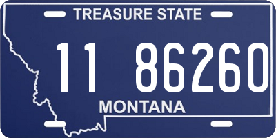 MT license plate 118626O