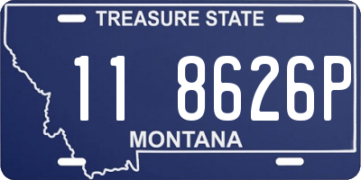 MT license plate 118626P