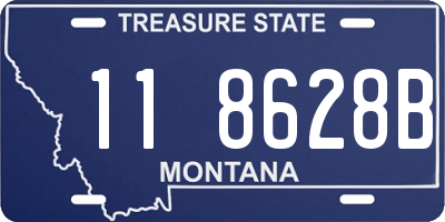 MT license plate 118628B