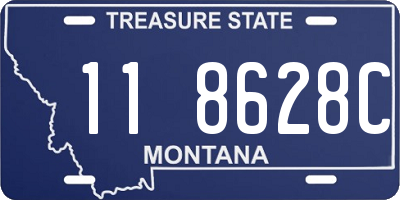 MT license plate 118628C