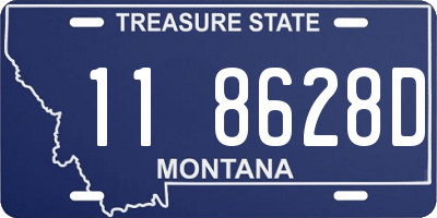 MT license plate 118628D