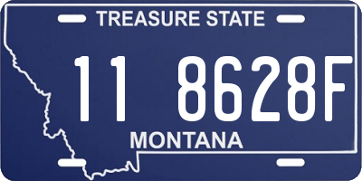 MT license plate 118628F