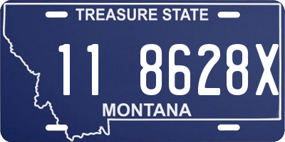 MT license plate 118628X