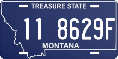 MT license plate 118629F