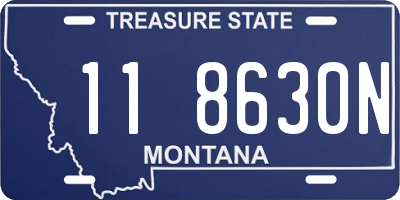 MT license plate 118630N