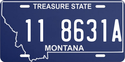 MT license plate 118631A