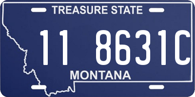 MT license plate 118631C
