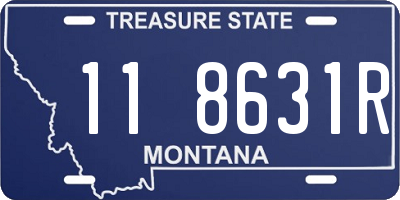 MT license plate 118631R