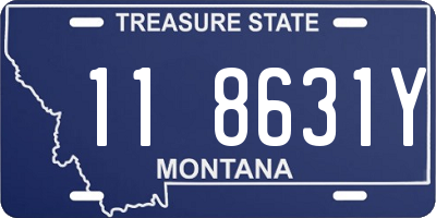 MT license plate 118631Y