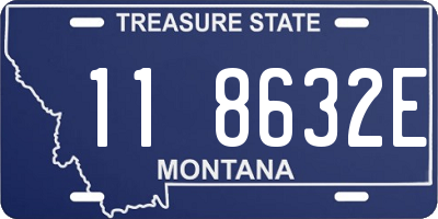 MT license plate 118632E