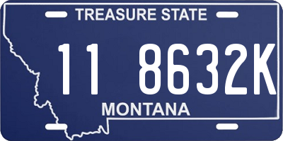 MT license plate 118632K