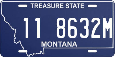 MT license plate 118632M