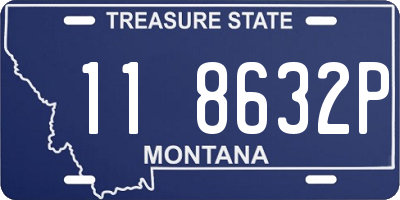 MT license plate 118632P