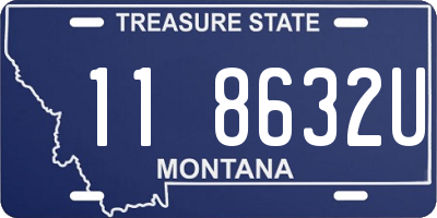 MT license plate 118632U