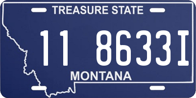 MT license plate 118633I