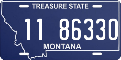 MT license plate 118633O