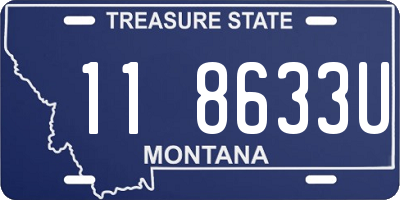 MT license plate 118633U