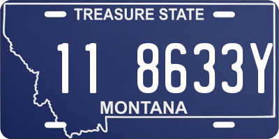 MT license plate 118633Y