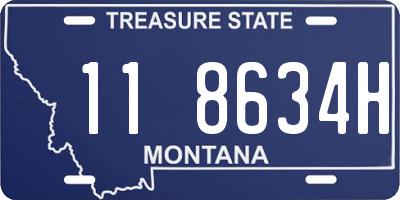 MT license plate 118634H