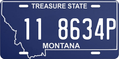 MT license plate 118634P
