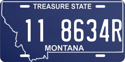 MT license plate 118634R