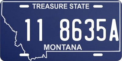 MT license plate 118635A