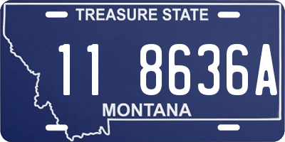 MT license plate 118636A