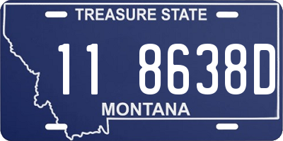 MT license plate 118638D
