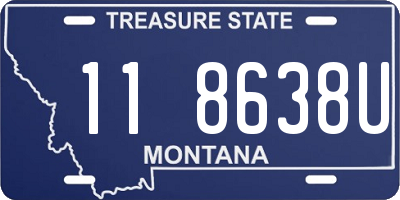 MT license plate 118638U