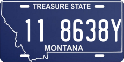 MT license plate 118638Y