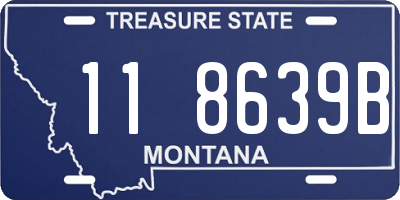 MT license plate 118639B