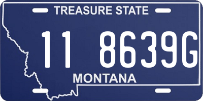 MT license plate 118639G