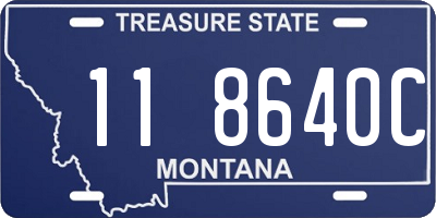 MT license plate 118640C