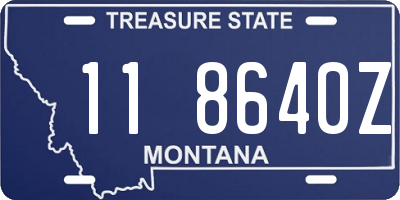 MT license plate 118640Z