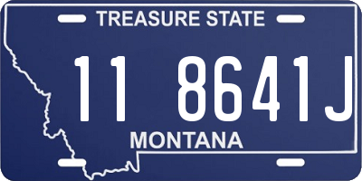 MT license plate 118641J