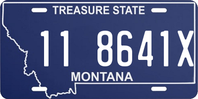 MT license plate 118641X